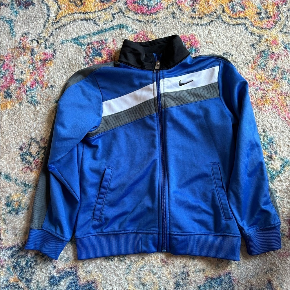 Nike Blue Track Jacket Vest Kids Size 7